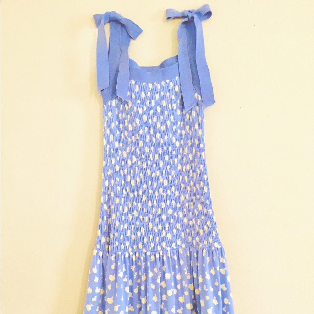 FRENCH CONNECTION LAVENDER/YELLOW DRESS xs